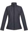 TRA629/RG628 Women's Ablaze Printable Softshell Seal Grey / Black colour image